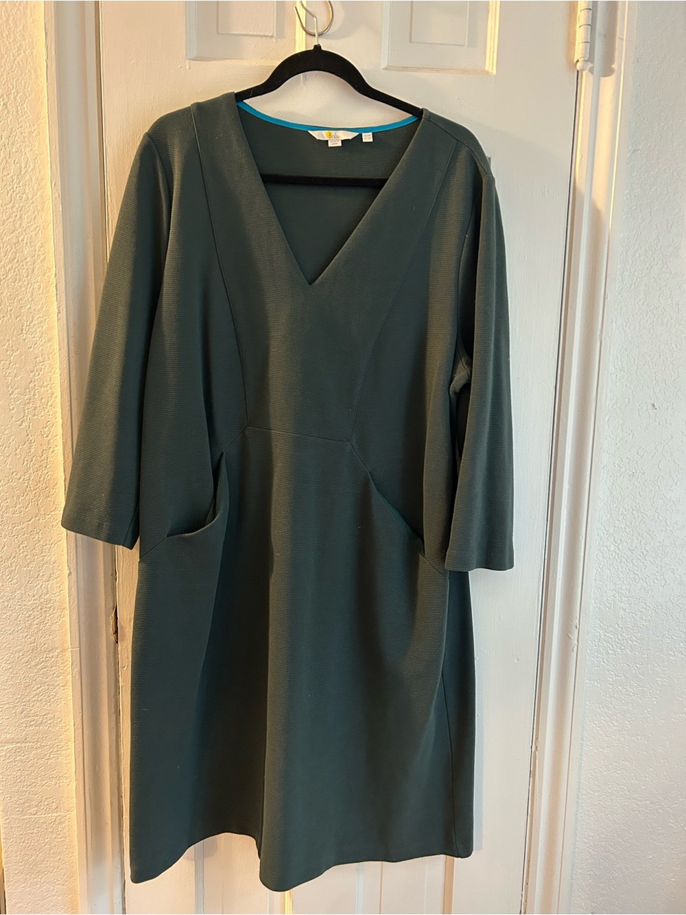 Boden Deep Forest Green Brontë Ottoman Dress